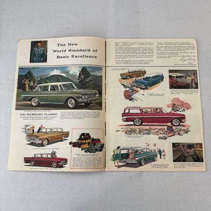 1961 Rambler Car Sales Brochure Catalog American Classic Ambassador V8 Canadian