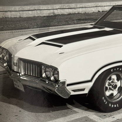 Vintage Indy 500 Racing Photo 1970 Oldsmobile Official Pace Car Photograph