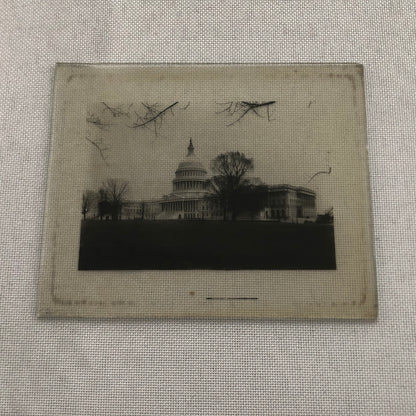 Glass Plate Lantern Slide United States Capitol Building Washington DC
