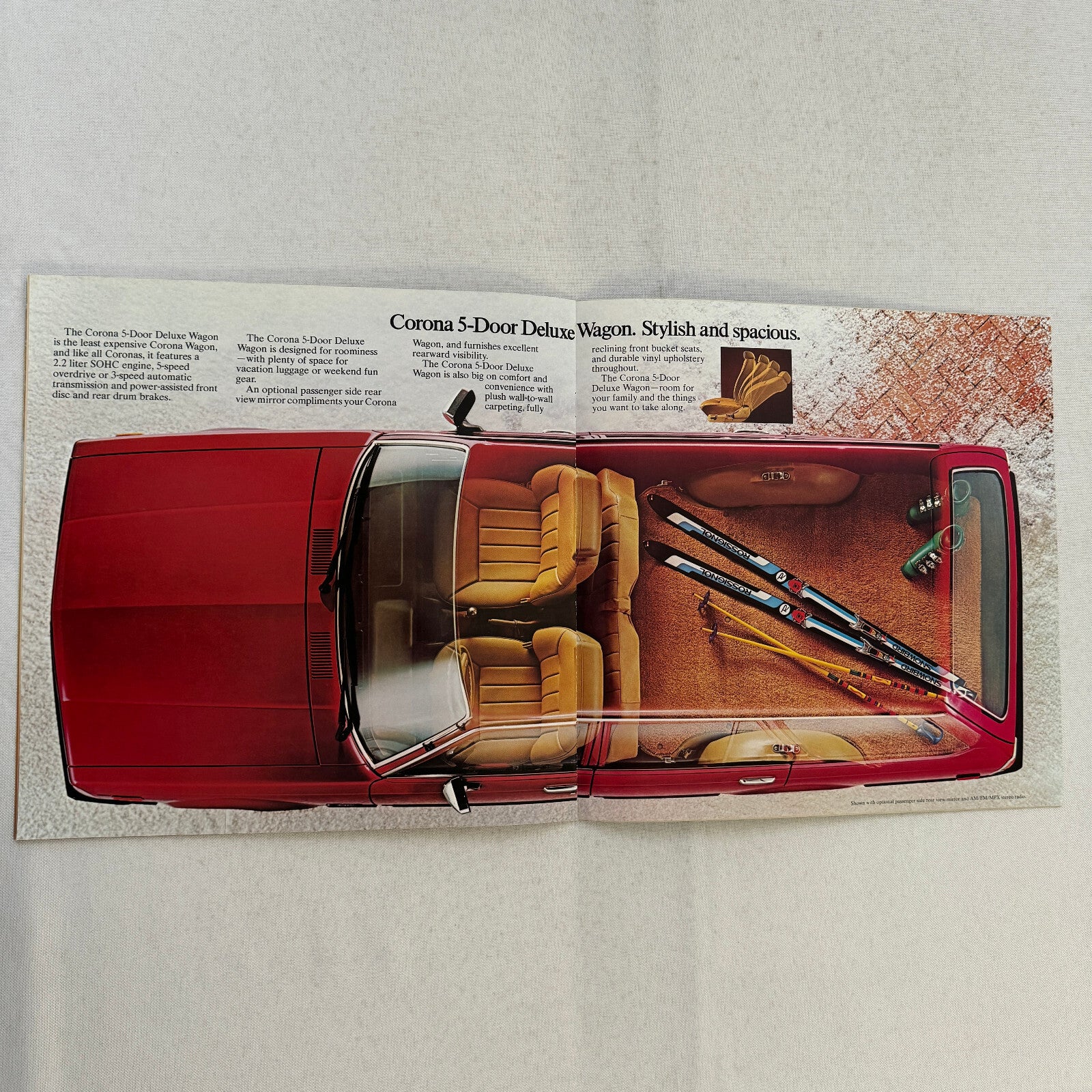 1980 Toyota Corona Car Sales Brochure Catalog Custom Sedan Deluxe Wagon Luxury