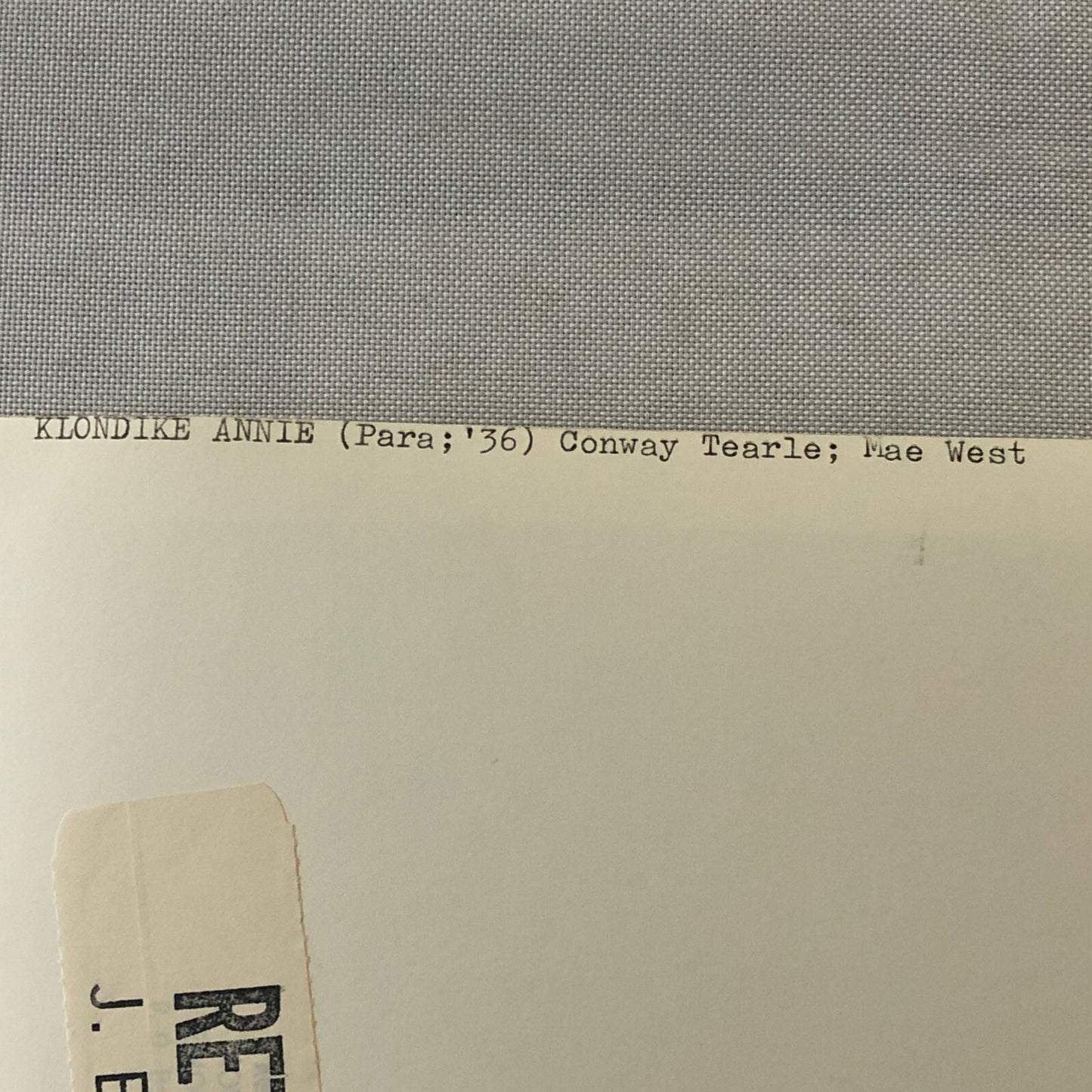 Mae West Conway Tearle Klondike Annie Vintage Movie Film Still Photo Photograph