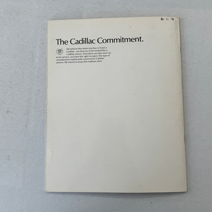 1982 Cadillac Car Sales Brochure Catalog Fleetwood Brougham Eldorado DeVille