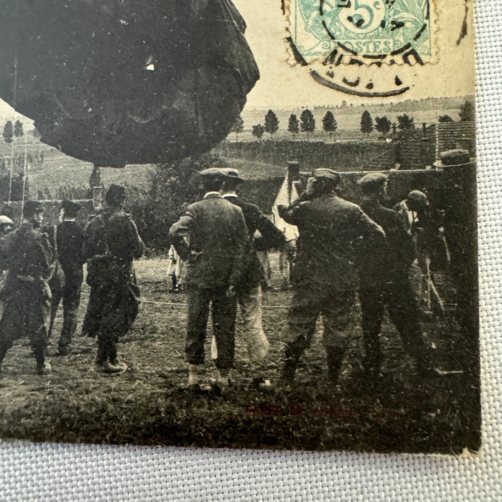 Vintage Zeppelin Airship Dirigible Postcard Post Card French