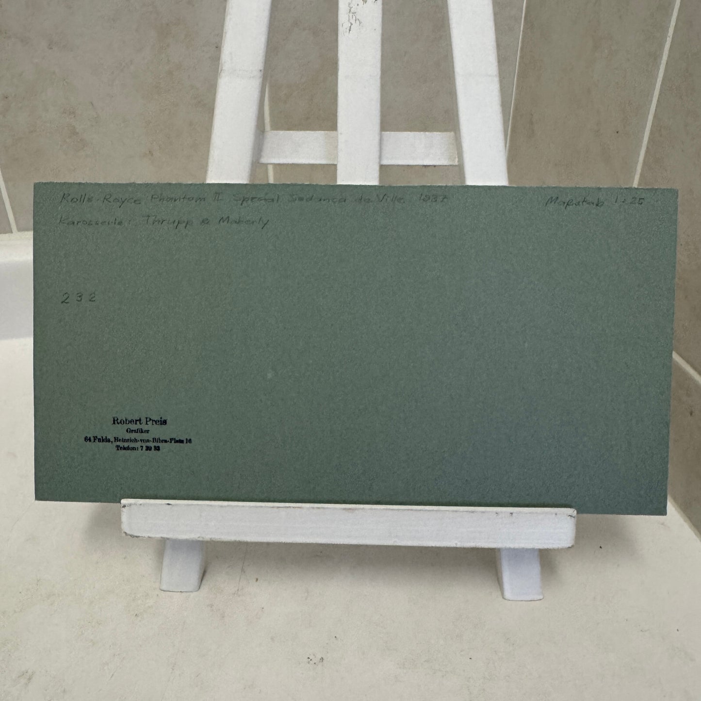 1937 Rolls Royce Phantom II Thrupp & Maberly Car Illustration Art Drawing