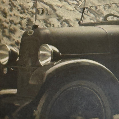 Vintage Photo Photograph Print People in Early Automobile Car Antique