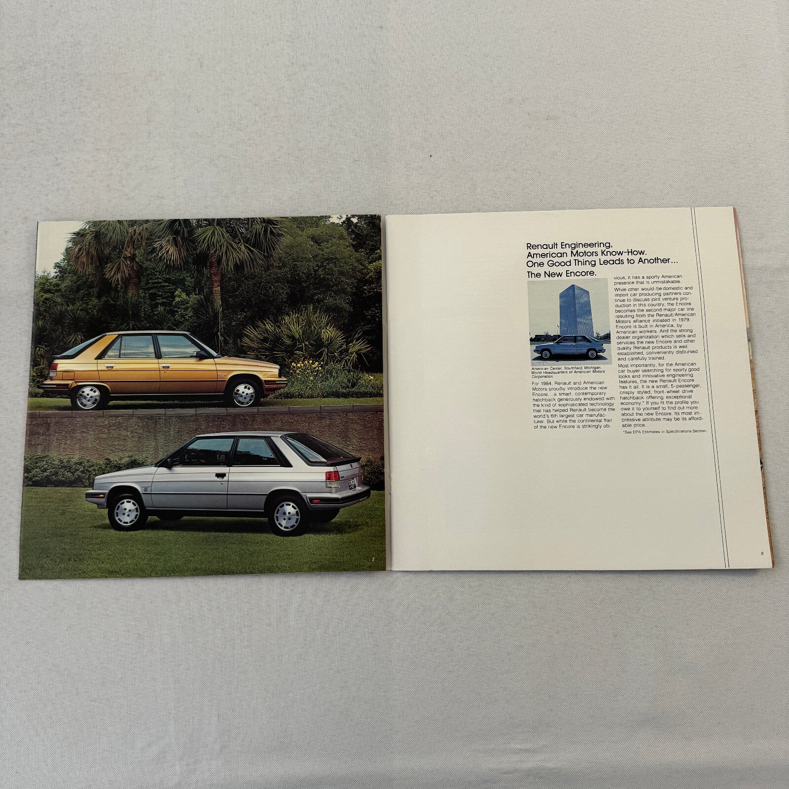 1984 Renault Encore Car Sales Brochure Catalog Advertising S GS LS