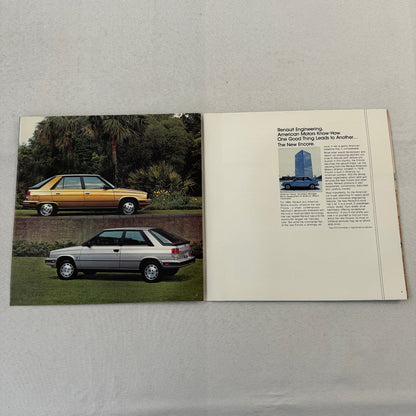 1984 Renault Encore Car Sales Brochure Catalog Advertising S GS LS