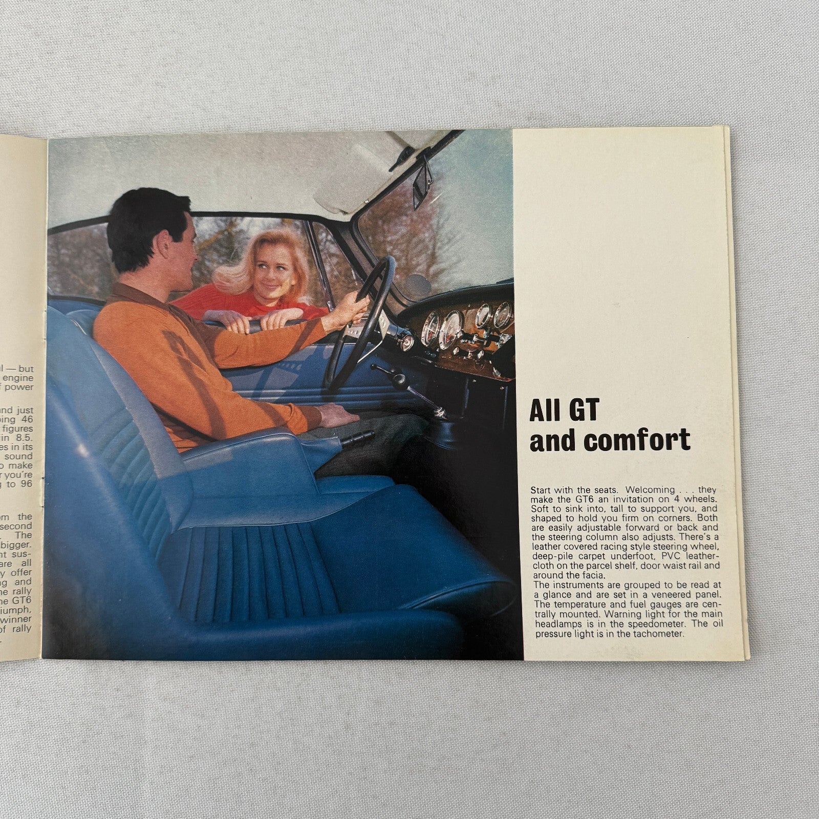 Triumph GT6 Car Sales Brochure Catalog Vintage