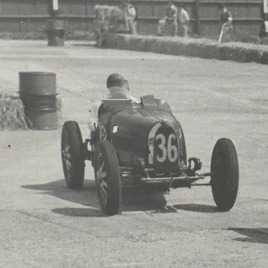 Vintage Bugatti Racing Car Photo Photograph Print