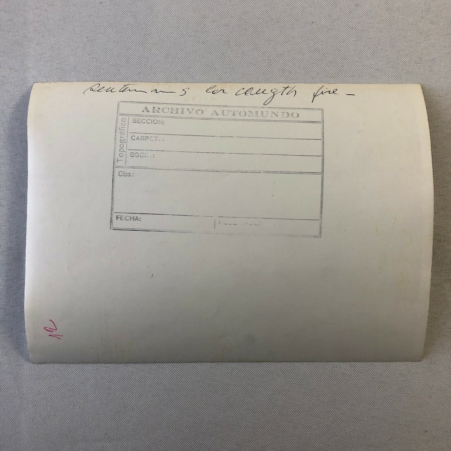 Vintage Car Racing Photo Photograph - Car on Fire - Ron Harris Racing 