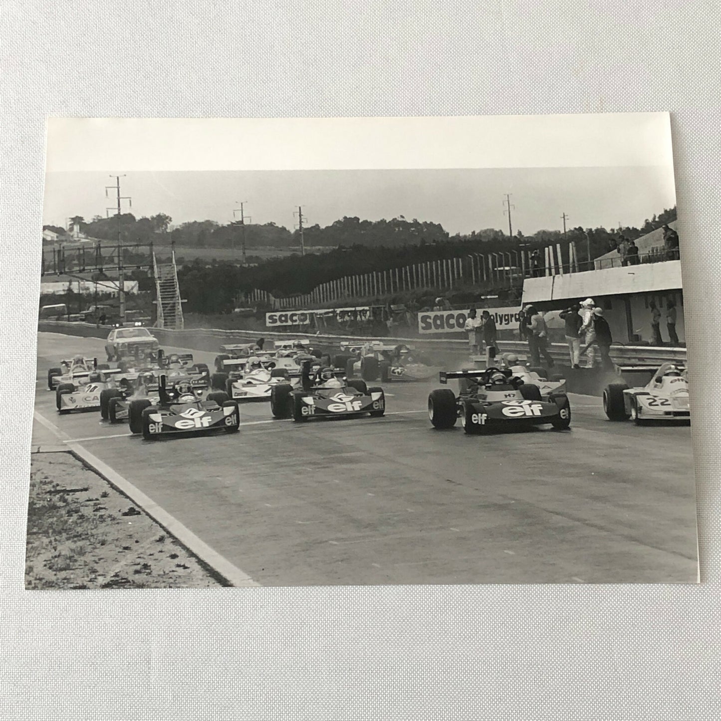 Vintage 1975 Formula 2 F2 Racing Photo Photograph Estoril Grand Prix Cars 