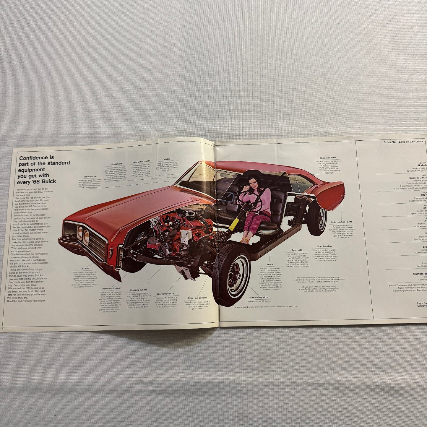 1968 Buick Sales Brochure Catalog GS400 GS350 Skylark Wildcat Electra Riviera +