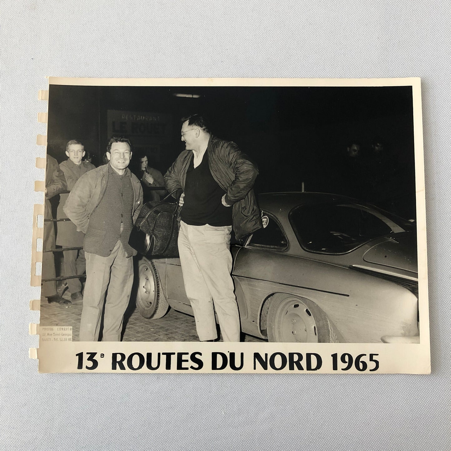 Vintage Renault Alpine Rally Racing Car Photo Photograph 1965 Routes du Nord 