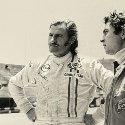 Vintage Racing Photo 1971 Interlagos F2 Race Tim Schenken Graham Hill Bob Wollek