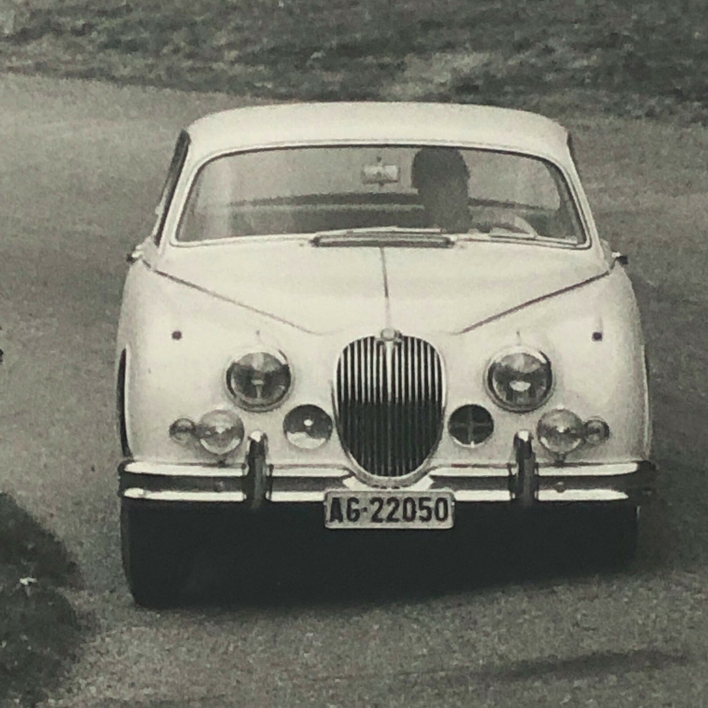 Vintage Jaguar 3.4 Racing Photo Photograph Lienhard ? 
