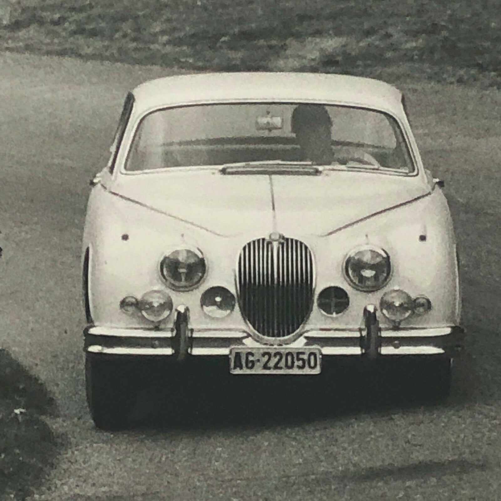 Vintage Jaguar 3.4 Racing Photo Photograph Lienhard ? 
