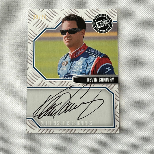 2011 Press Pass Signings Kevin Conway Auto Autograph Signed Card NASCAR /55