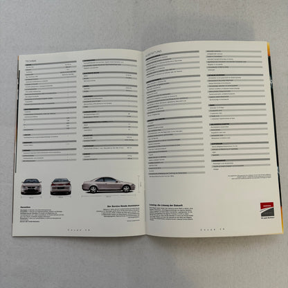 1998 1999 Honda Accord Coupe V6 Car Sales Brochure Swiss Market German Text