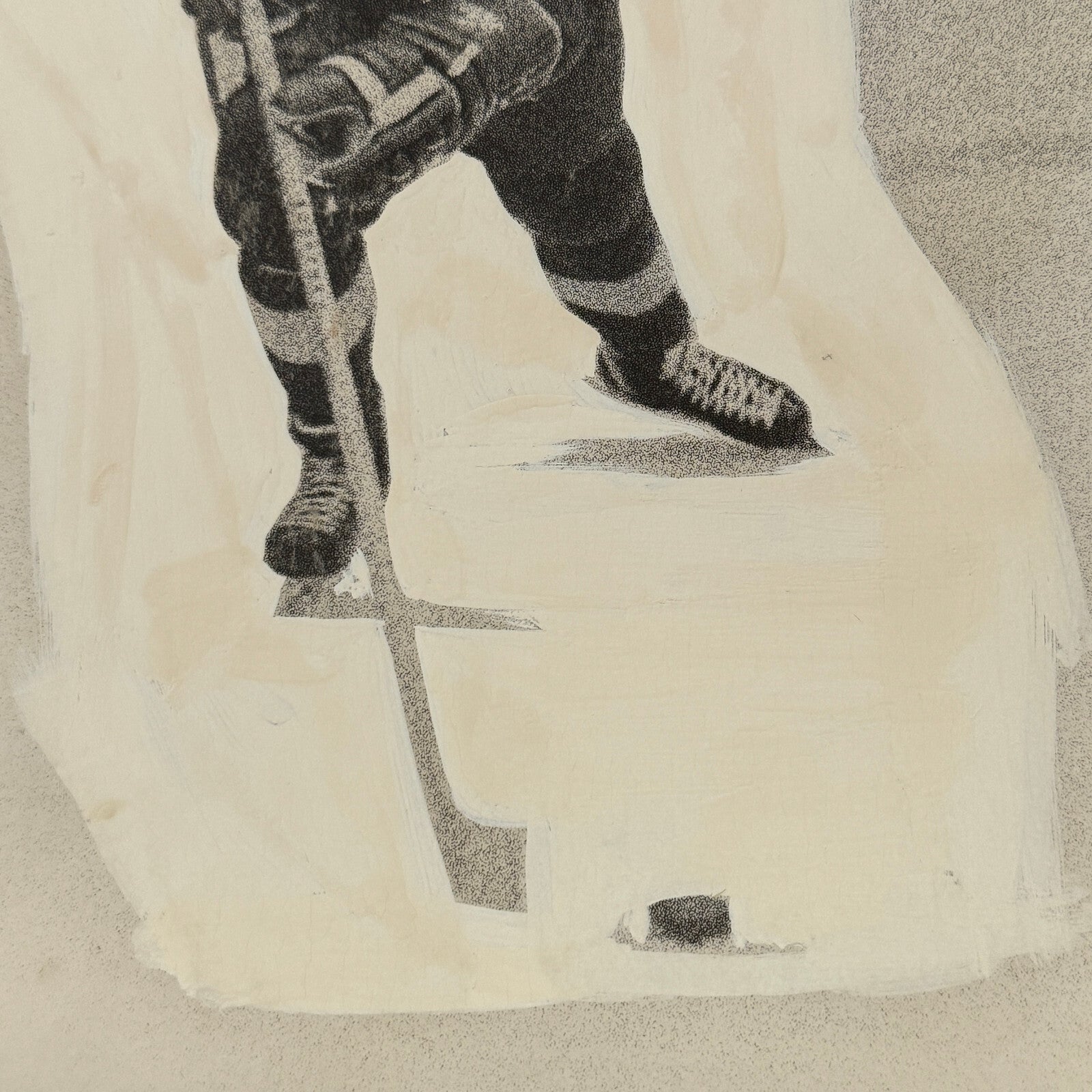 Detroit Red Wings Hockey Player Photo Photograph Vintage Carl Brewer