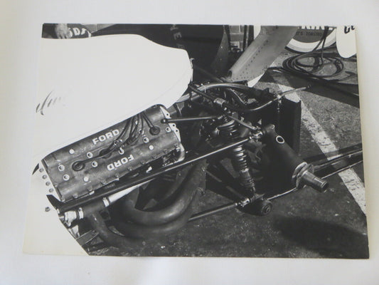 Vintage 1973 South Africa Grand Prix Racing Photograph Photo McLaren Suspension 