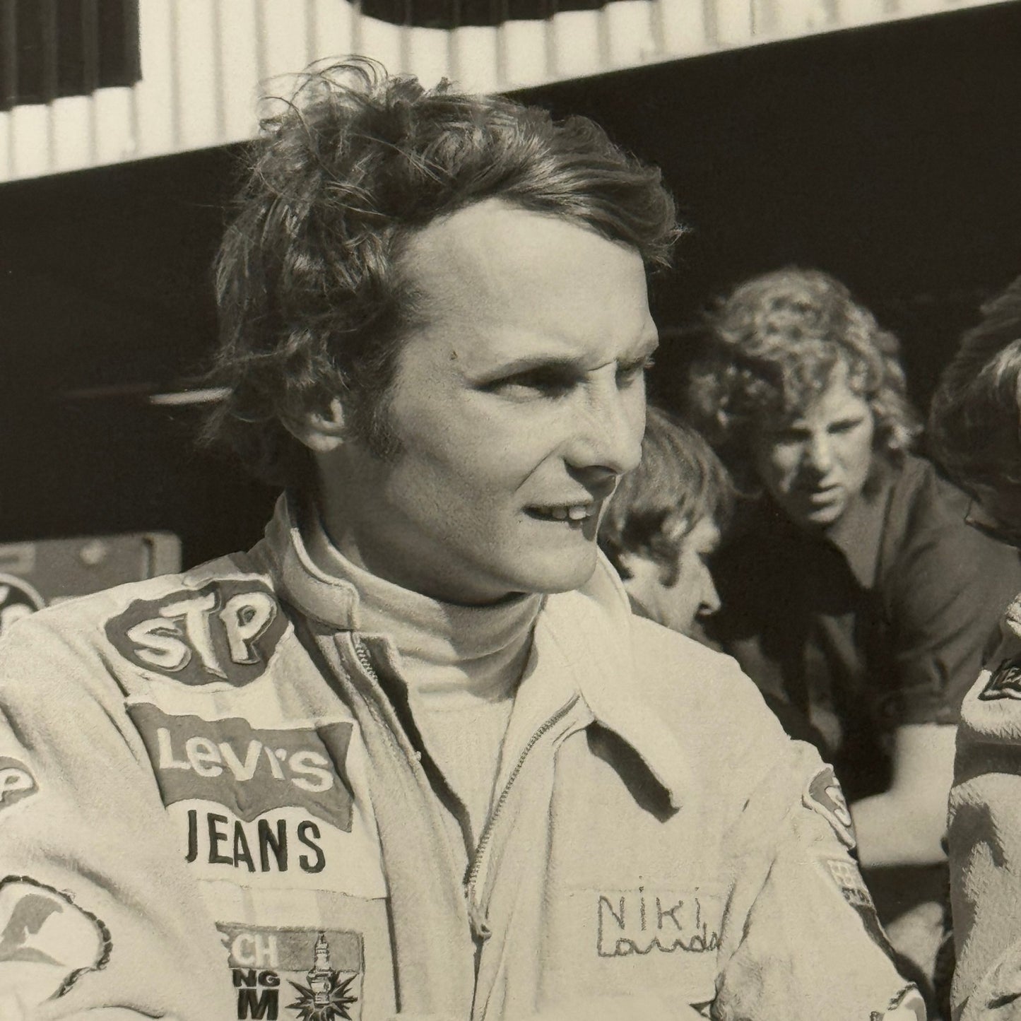 Vintage Racing Photo Niki Lauda Dave Walker 1972 Grand Prix Race