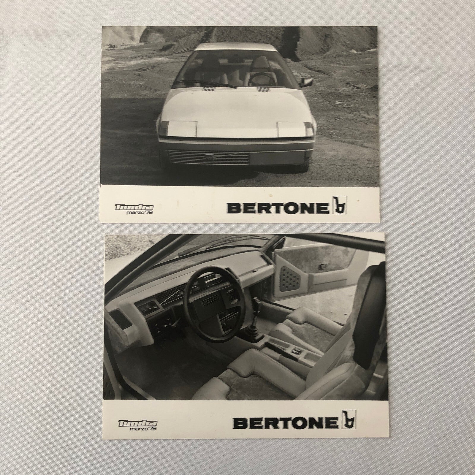1979 Bertone Tundra Volvo 343 Concept Car Prototype Press Kit Photos