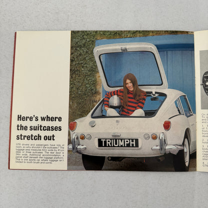 Triumph GT6 Car Sales Brochure Catalog Vintage
