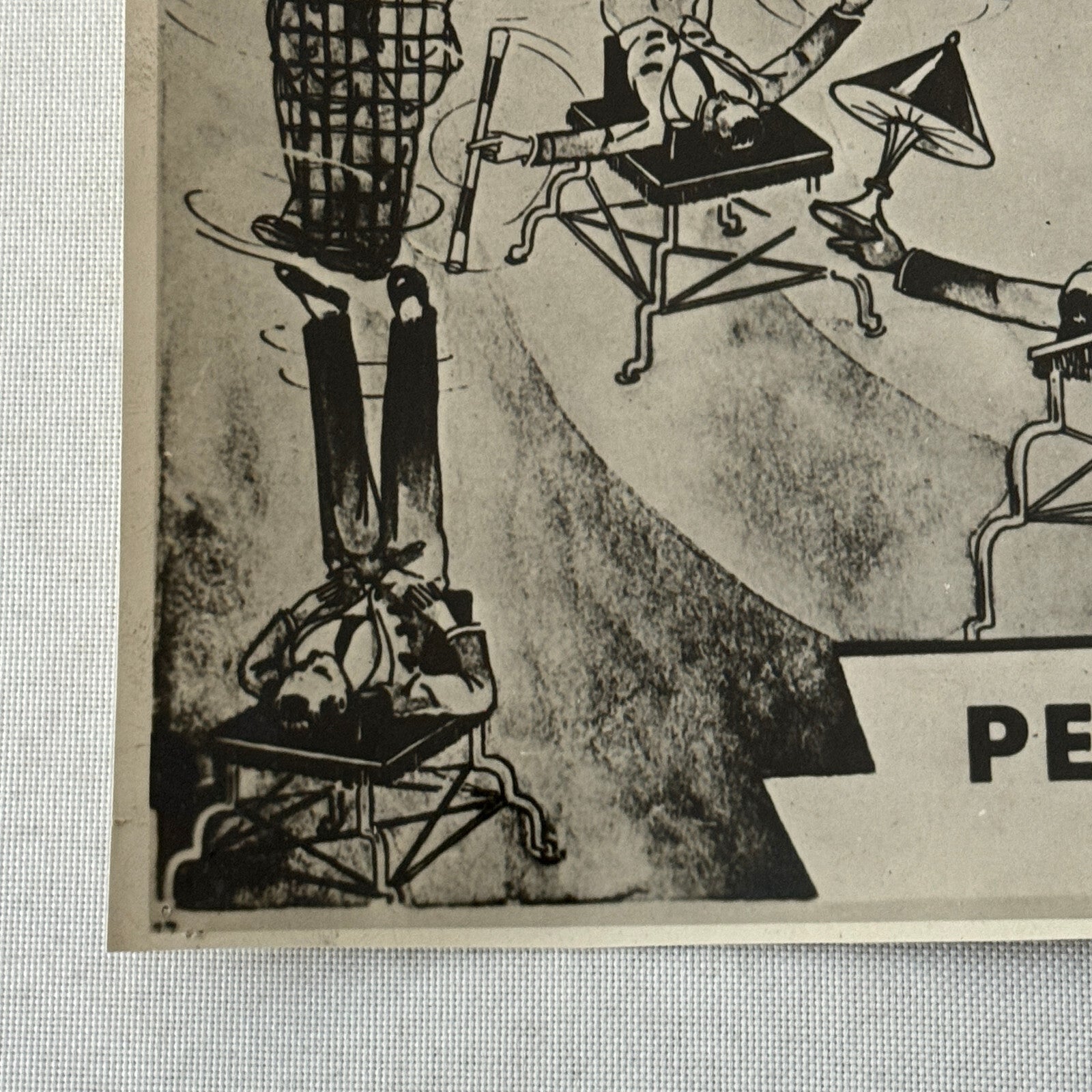 Vintage Circus Clown Acrobat Juggling Balancing Act Photo Photograph Percon