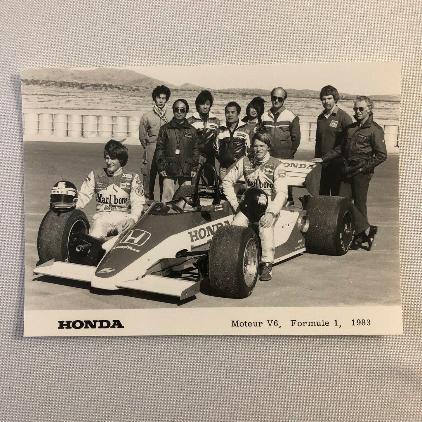 1983 Honda F1 Racing Press Kit Formula One Cars Photo + GERMAN Text 