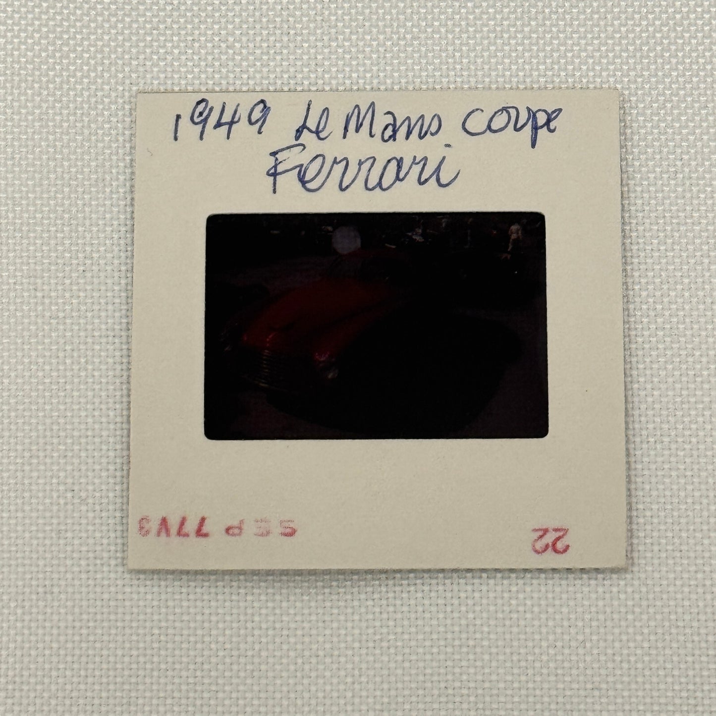 35MM Vintage Photo Slide 1949 Ferrari LeMans Coupe Car 1977