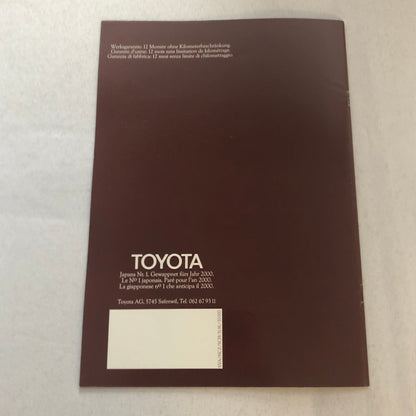 Toyota Crown 2800i Car Sales Brochure Catalog French Italian German European