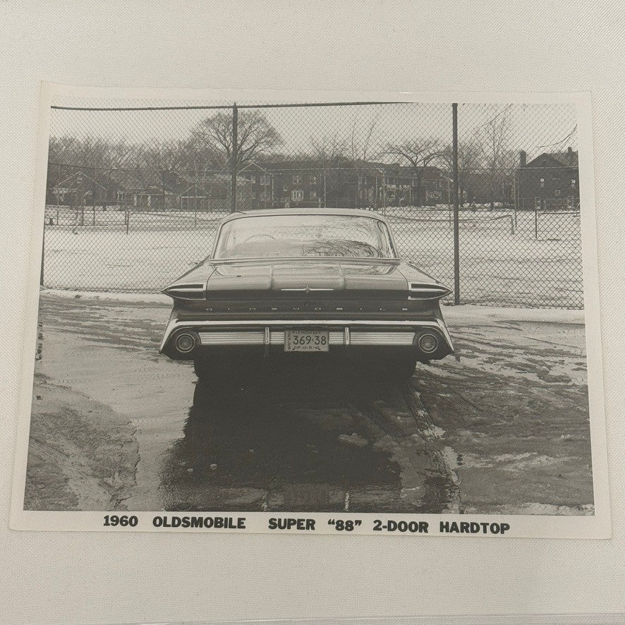 1960 Oldsmobile Super 88 2 Door Hardtop Car Photo Photograph Print Vintage
