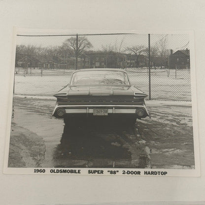 1960 Oldsmobile Super 88 2 Door Hardtop Car Photo Photograph Print Vintage