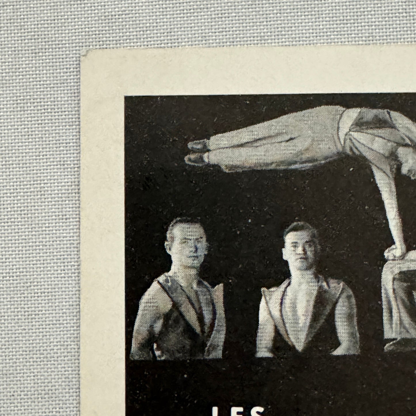 Vintage Circus Postcard Les Gabrillos Acrobat Balancing Act