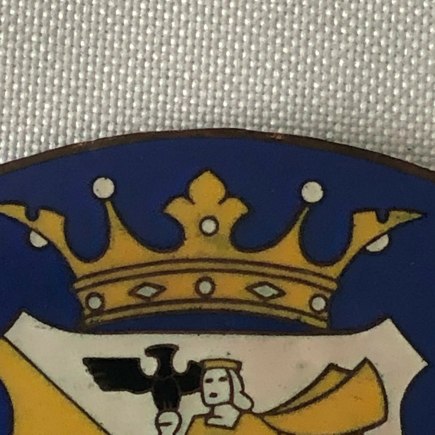 1953 Radio Rallye Dutch Car Club Enamel Rally Rallye Participant Badge Emblem 