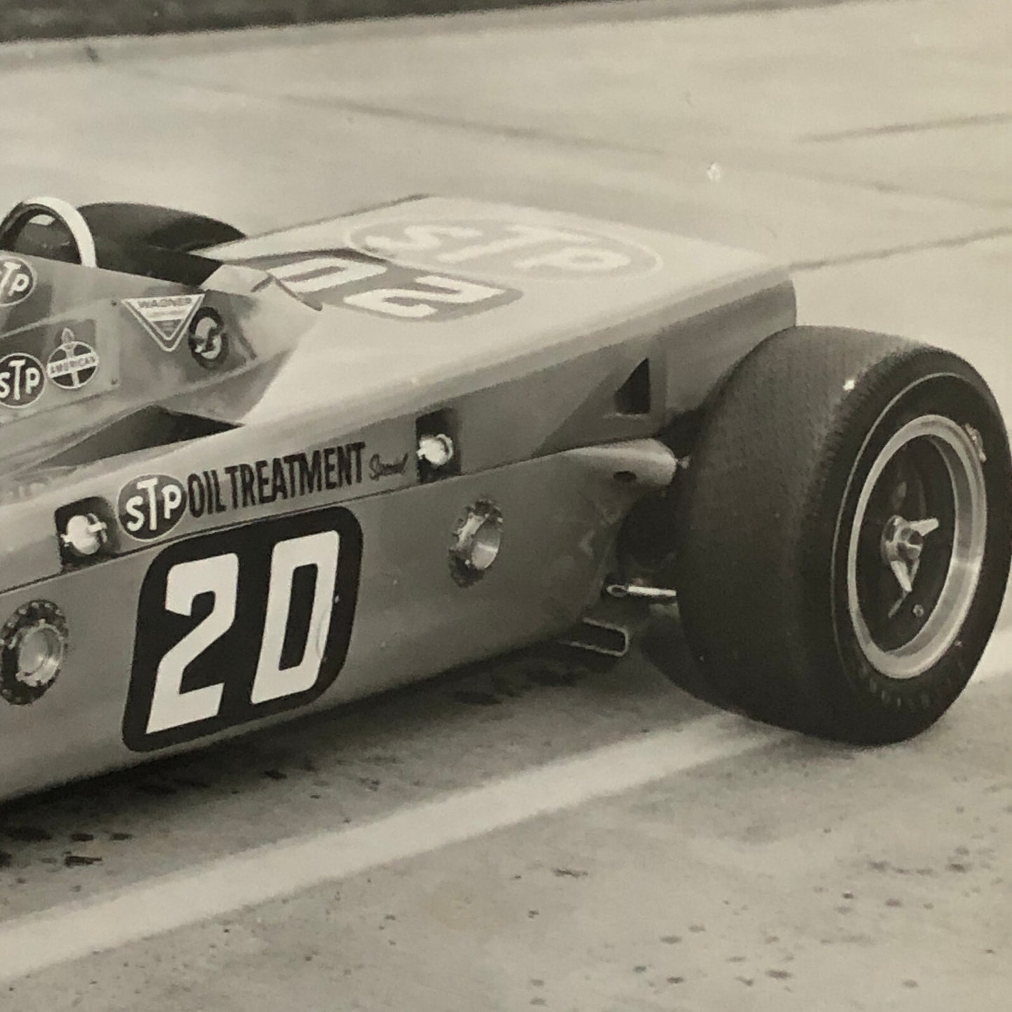 Vintage Indy Indianapolis 500 Racing Photo Photograph Art Pollard STP Lotus 1968
