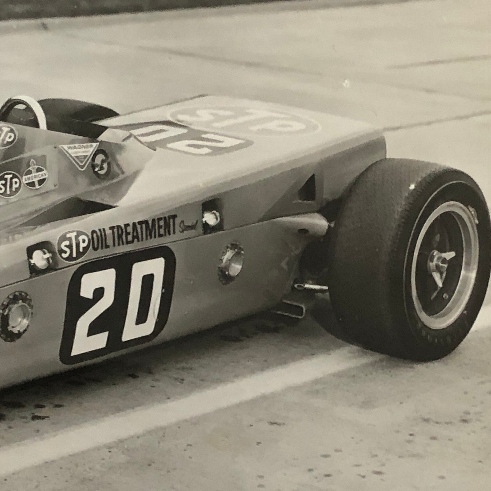 Vintage Indy Indianapolis 500 Racing Photo Photograph Art Pollard STP Lotus 1968