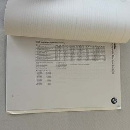2000 BMW Motorsports Press Kit LeMans ADAC DTC BMW M3 Racing Photos