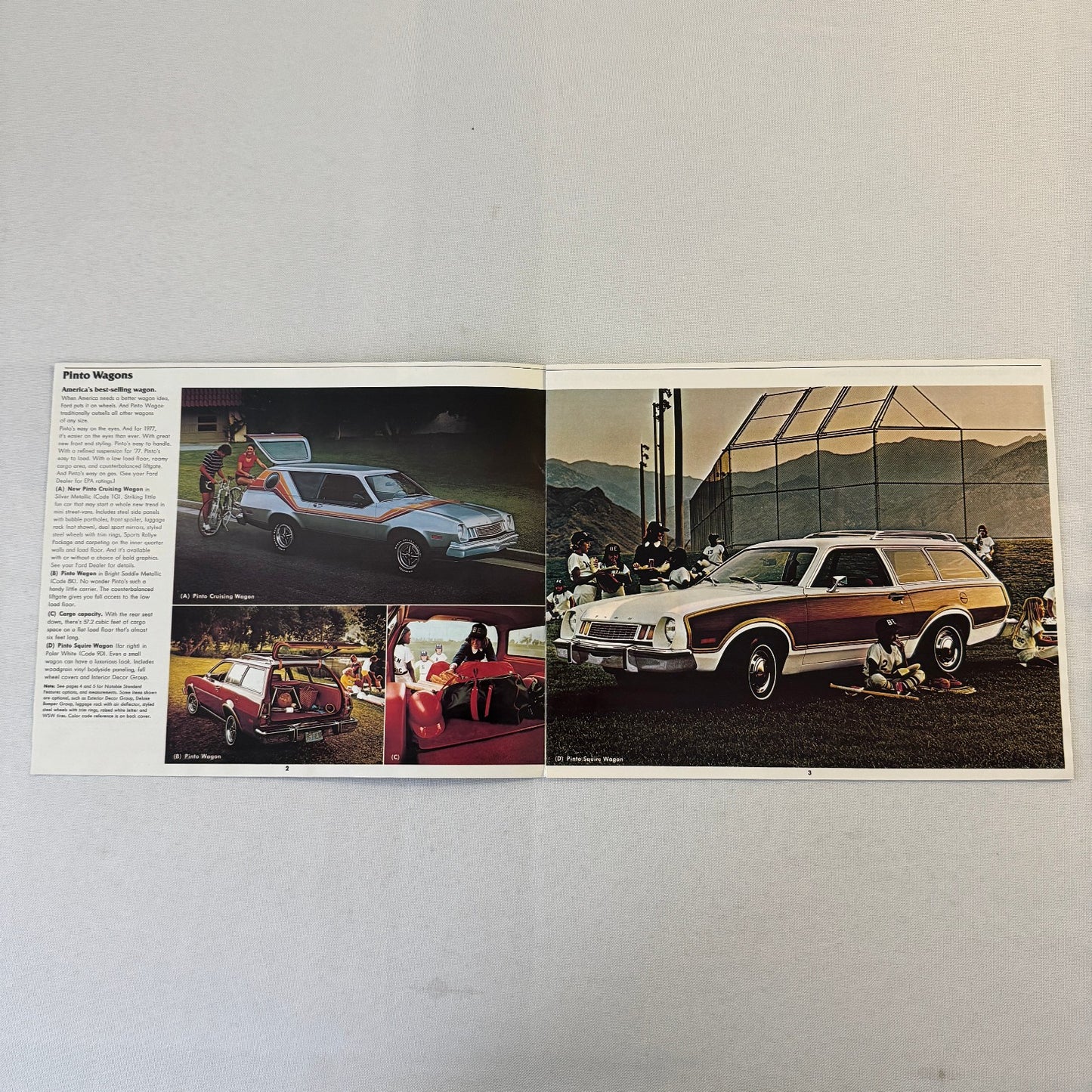 1977 Ford Station Wagon Car Sales Brochure Pinto Cruising Wagon Club Wagon LTD