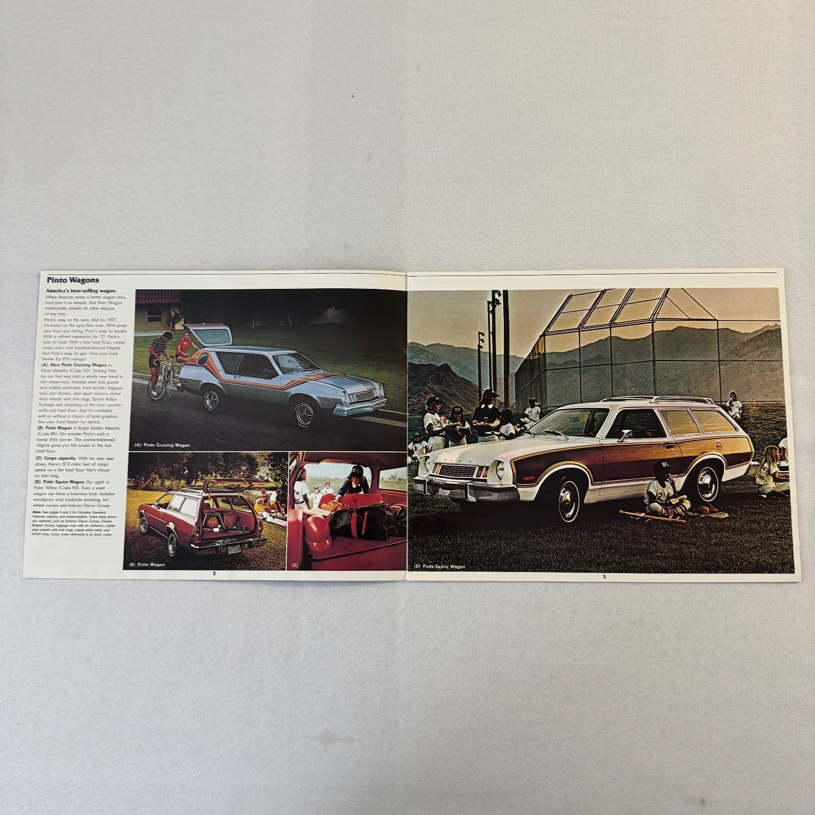 1977 Ford Station Wagon Car Sales Brochure Pinto Cruising Wagon Club Wagon LTD