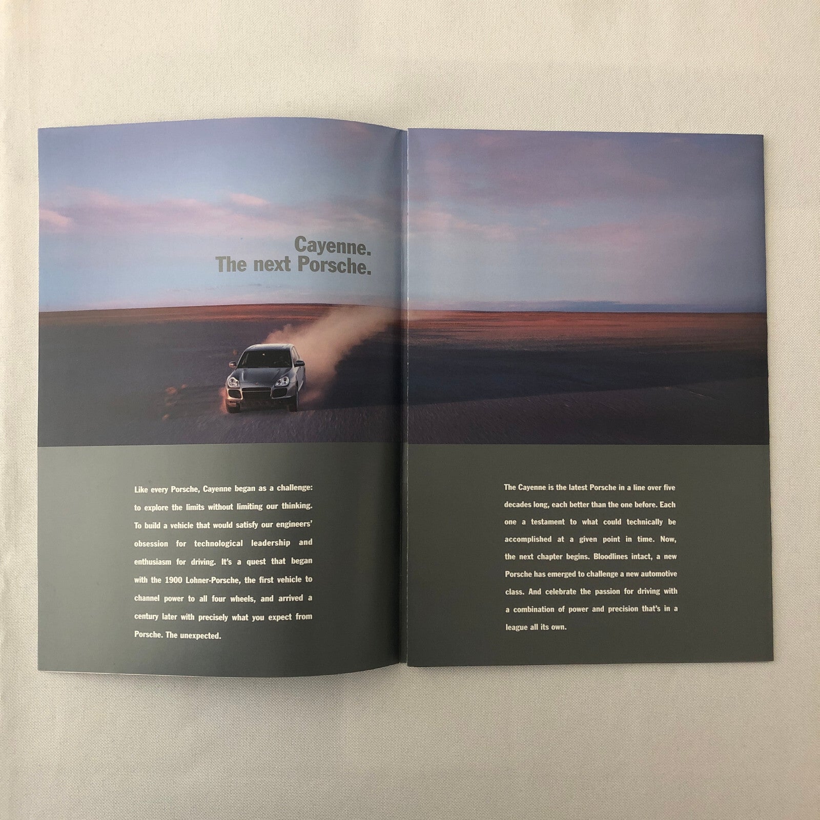 2002 Porsche Poster Sales Brochure Catalog Cayenne 911 Turbo 911 Targa Boxster +