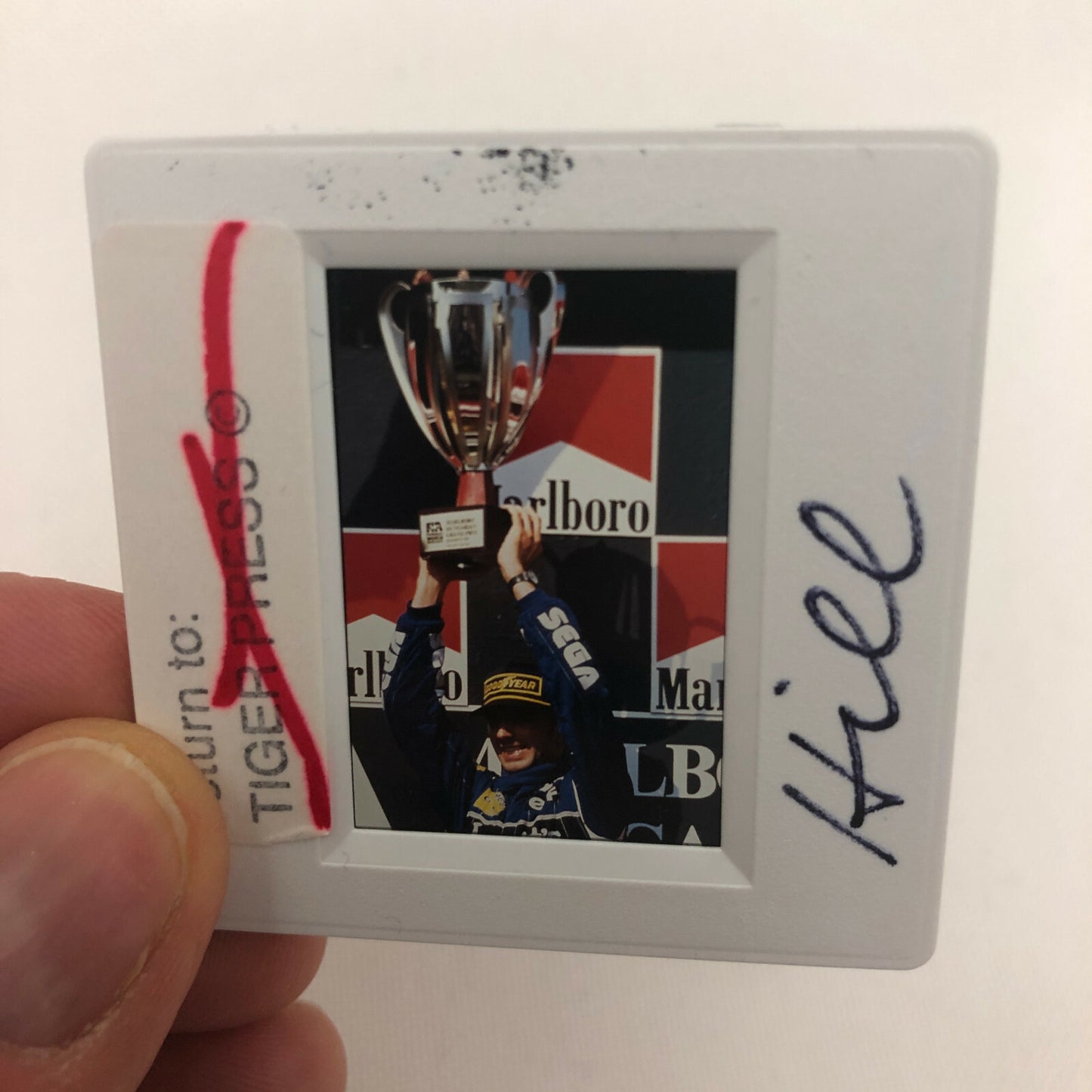 Vintage Formula One F1 Racing 35mm Slide Photo Damon Hill Driver Williams