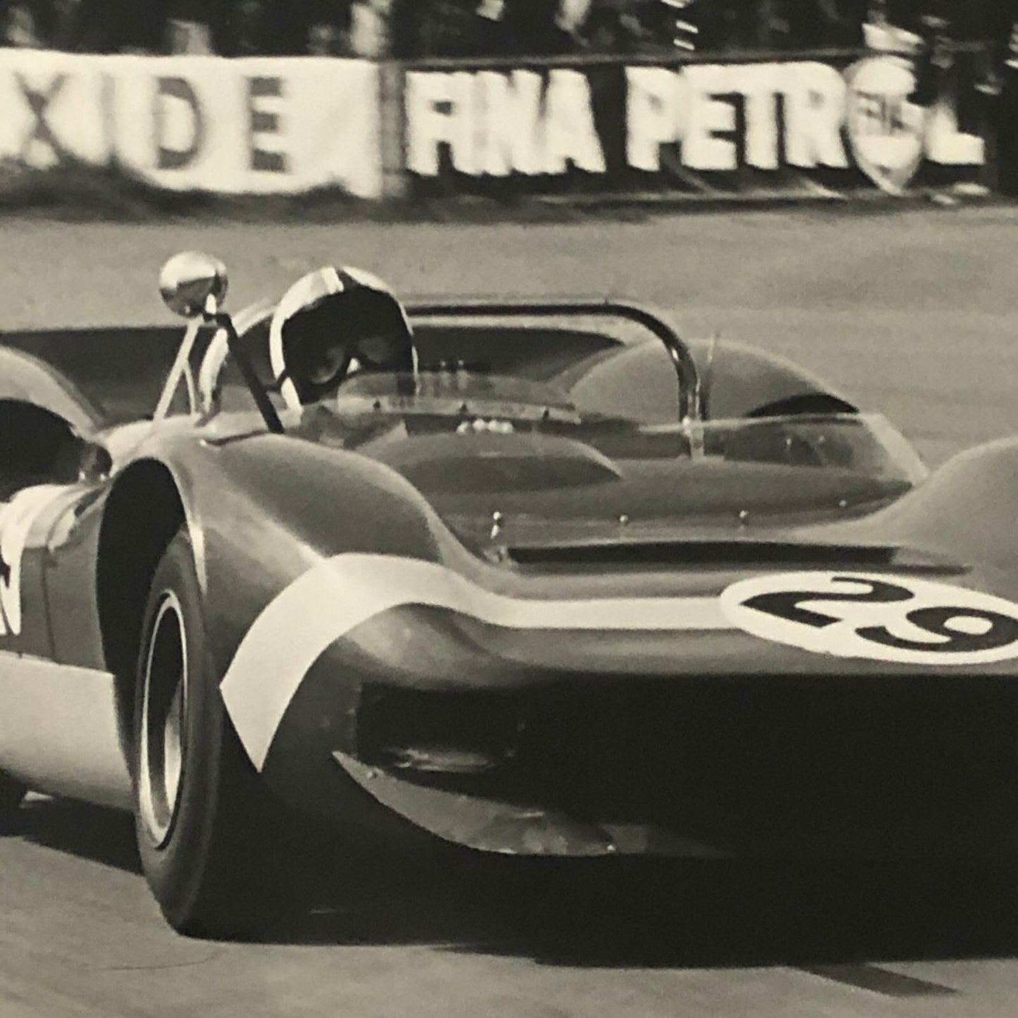 Vintage Racing Car Photo Photograph Print Chris Amon McLaren M1B