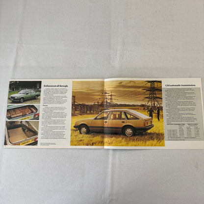 1982 Vauxhall Cavalier Car Sales Brochure Catalog Advertising UK Market