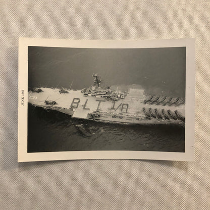Military Aircraft Carrier Ship Boat Photo Photograph Print Helicopters 1969
