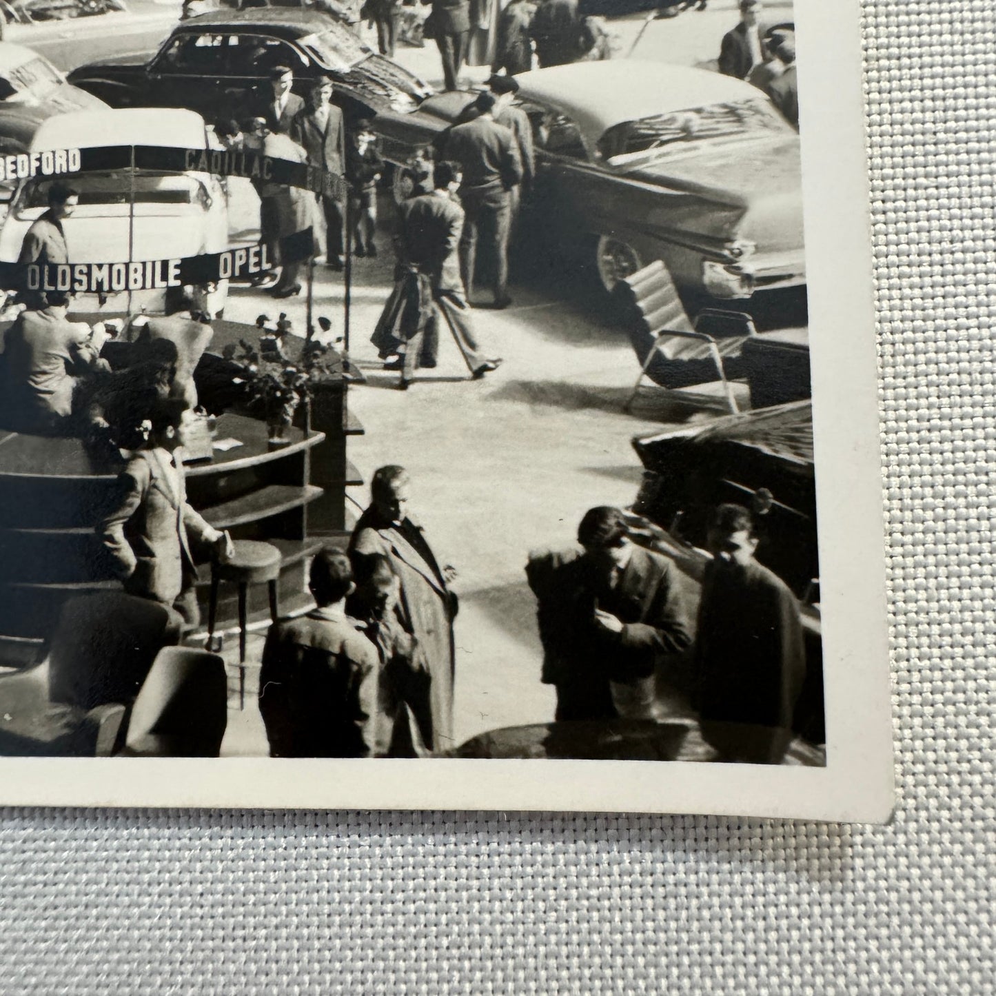 Vintage Auto Show Exhibit Photograph Print Cars General Motors Cadillac