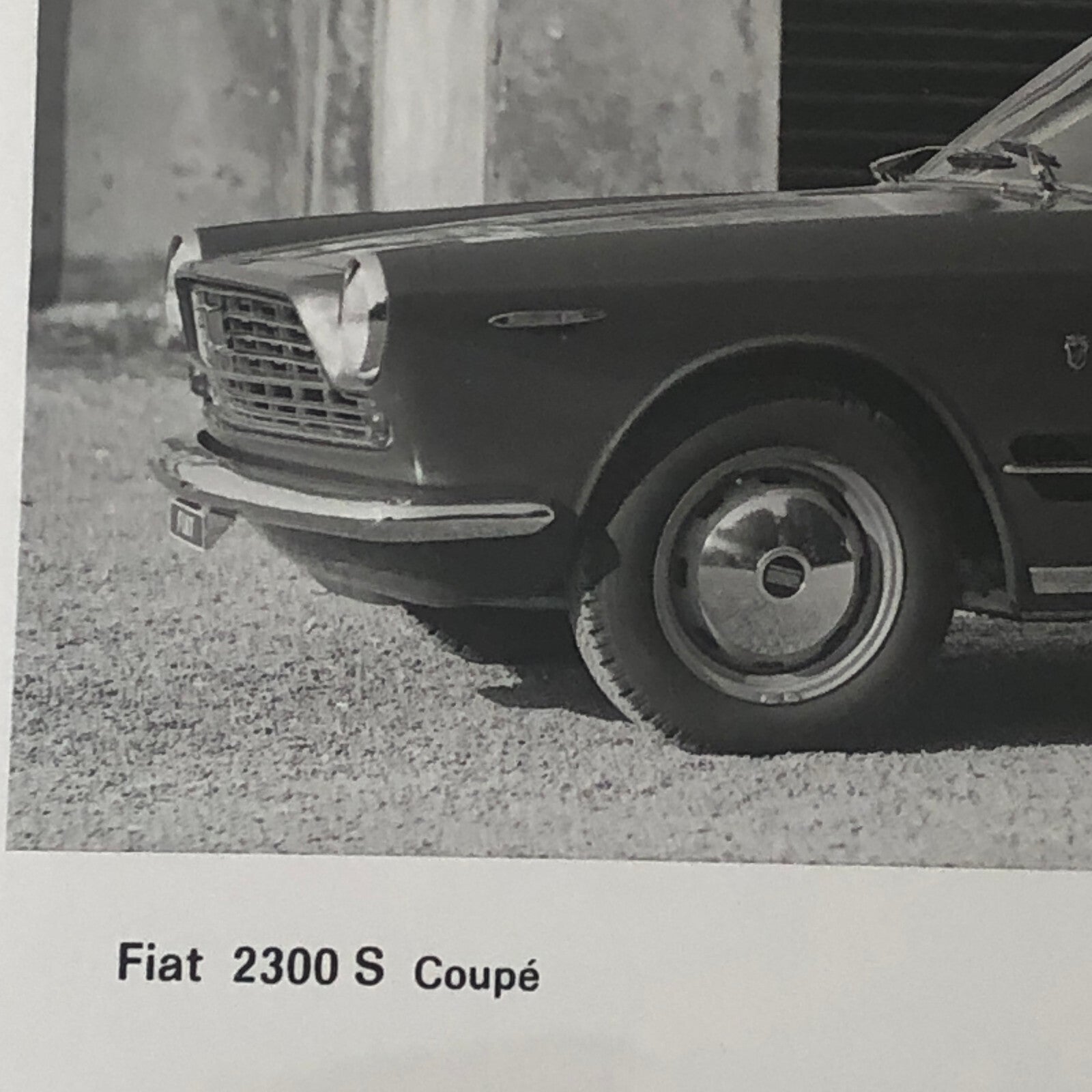 Fiat 2300 S Coupe Car Factory Press Photo Photograph Print