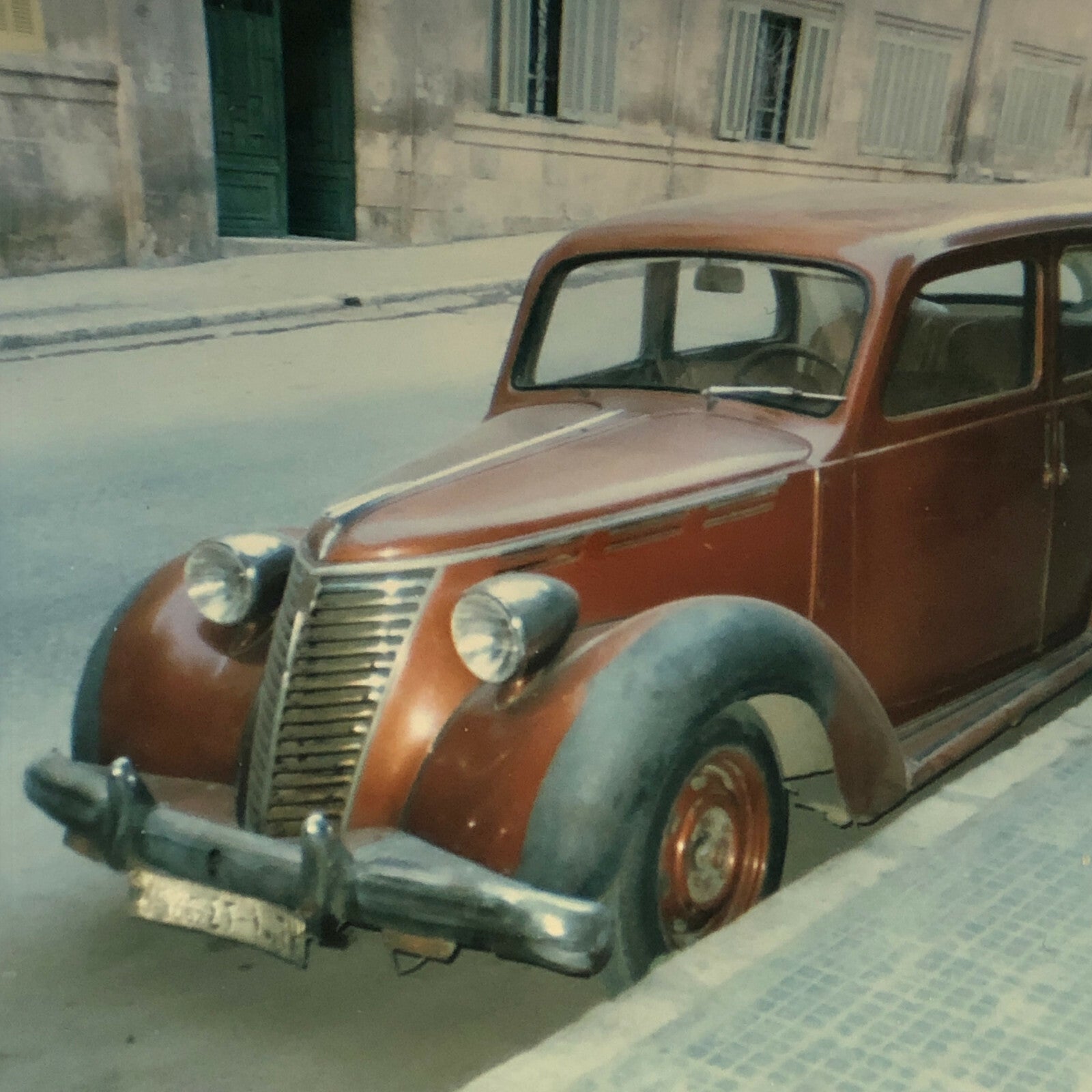 Vintage Fiat Car Photo Photograph Print 
