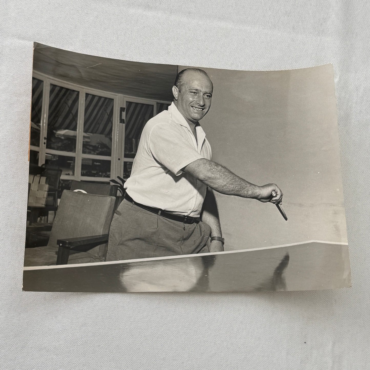 Juan Manuel Fangio Retirement Vacation Holiday Italian Press Photo F1 Racing