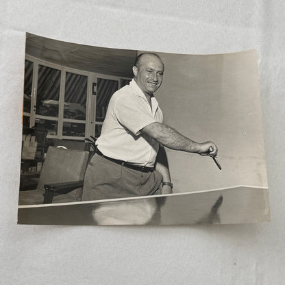 Juan Manuel Fangio Retirement Vacation Holiday Italian Press Photo F1 Racing